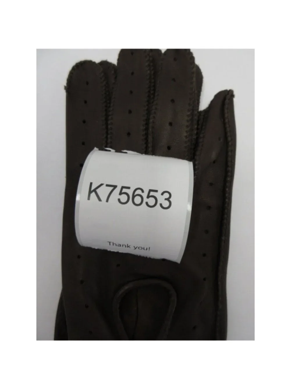 VINTAGE Grandoe Driving Gloves Large Leather Perforated Snap Closure